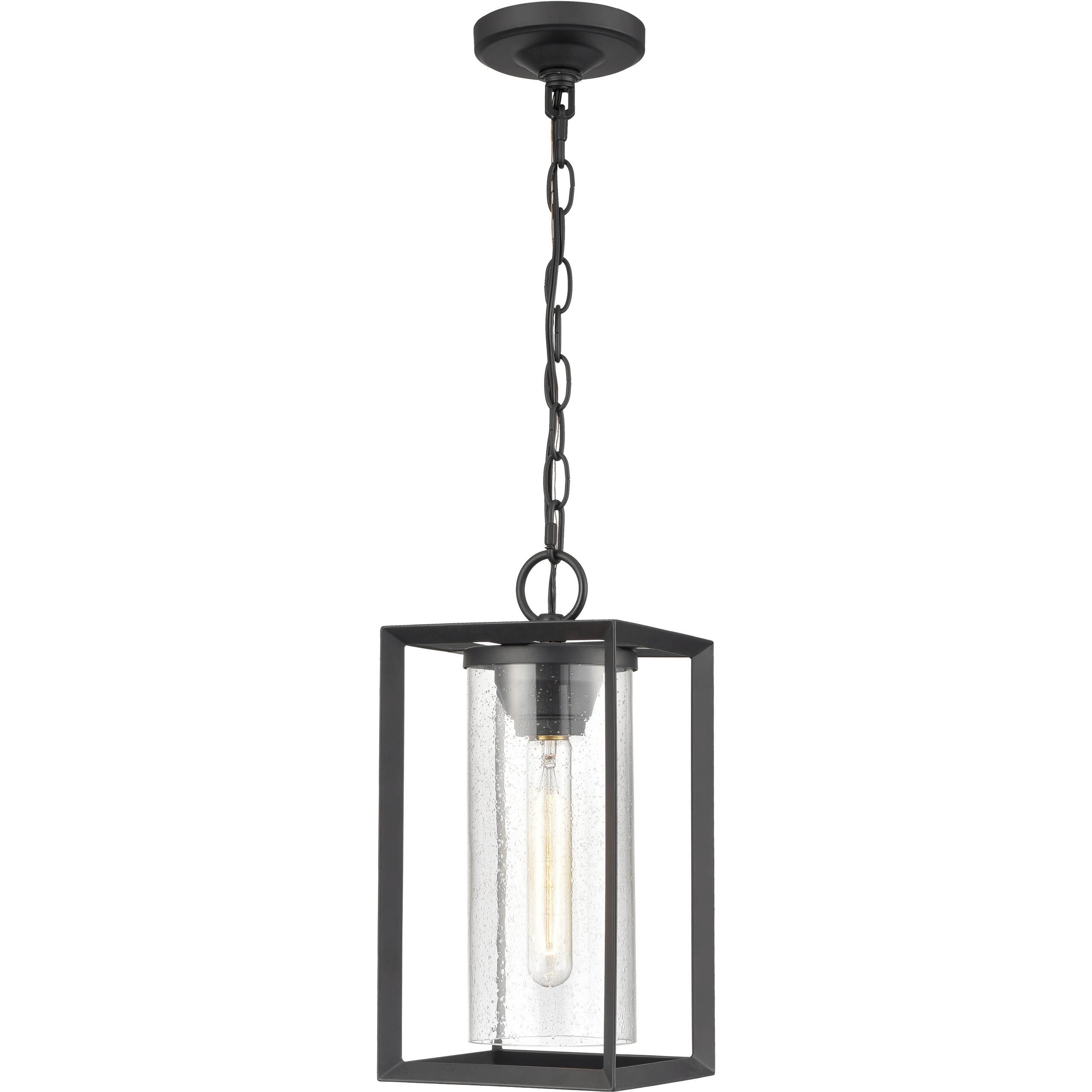 Wheatland 1 Light 6.5 inch Powder Coated Black Outdoor Hanging Lantern